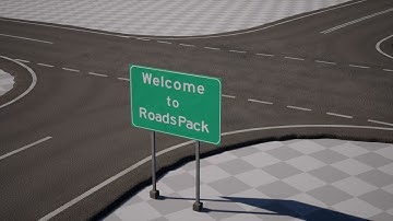 Road expressway | Create (X) intersection | Add marking lines | Video 1