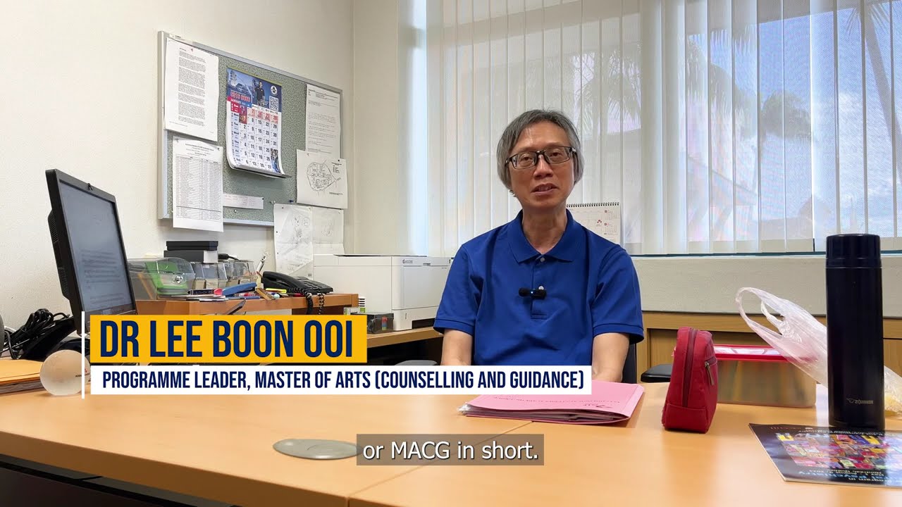 #WhyStudy: Master of Arts (Counselling and Guidance) by Dr Lee Boon Ooi