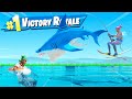 WINNING FORTNITE WITHOUT LEAVING Our SHARKS! (Insane)