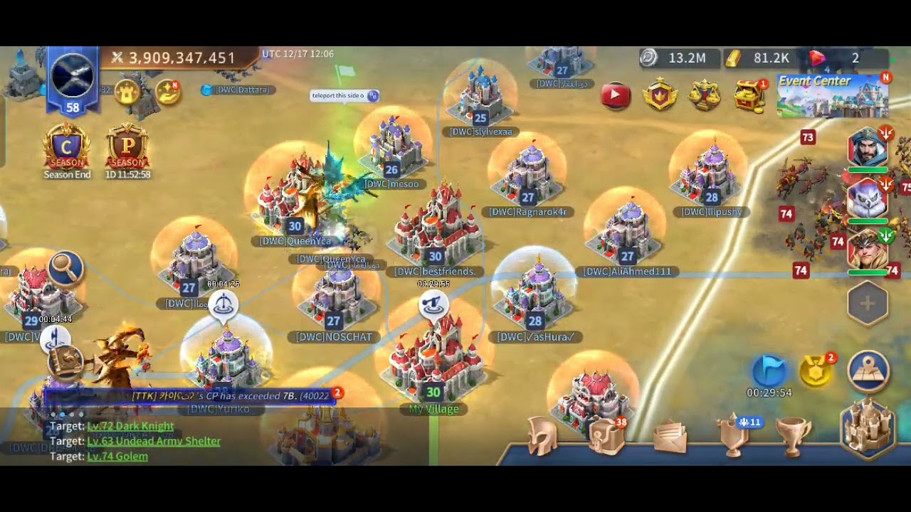 Dragon siege (elementals) kingdom event!! 