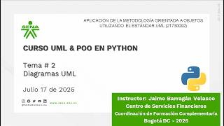 Curso SENA UML POO Python - Clase # 4 (170726)
