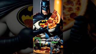 ANIMASI CARTOON SUPERHERO Batman Eats pizza #avangers #marvel #shorts