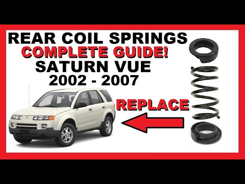 How To Change Rear Coil Spring & Seats / Insulators | 2002-2007 Saturn Vue | Complete Guide!