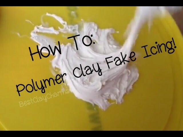 How to make liquid polymer clay. Polymer clay Frosting/Icing Tutorial 