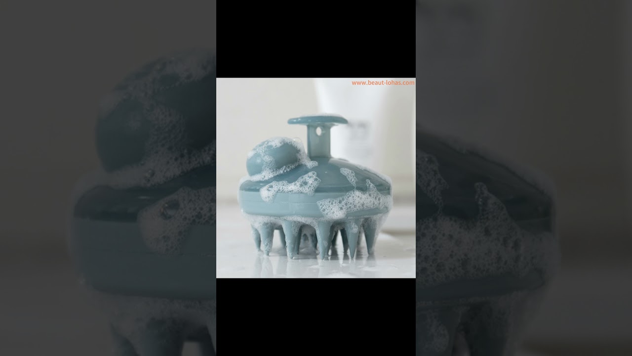 Wholesale Silicone Scalp Massager Brush Shampoo Brush with Dispenser 