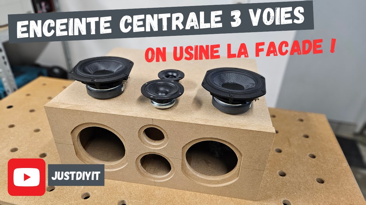 Encastrer les haut-parleurs Ep.4 Enceinte DIY centrale 3 voies - YouTube