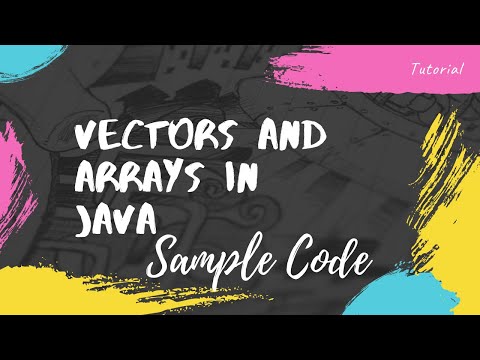Vector in Java with Sample Code