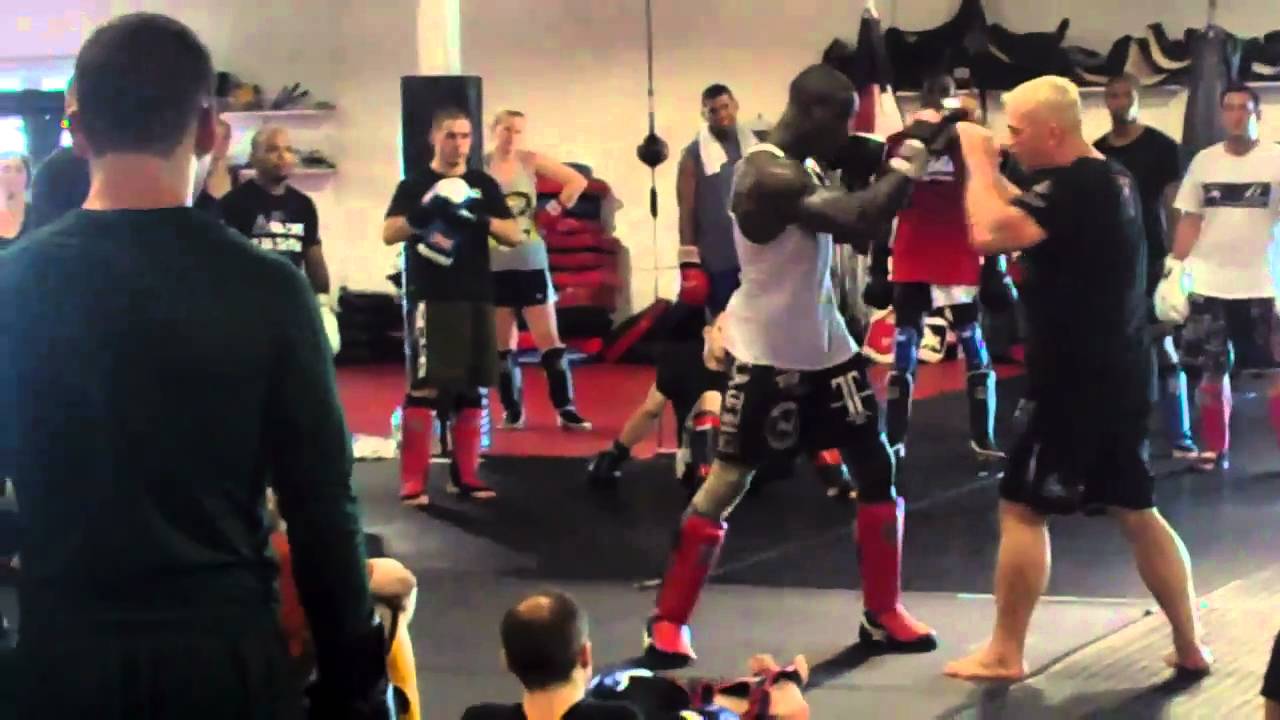 Shawn Tompkins Demonstrating Defense At Daddis Fight Camps I