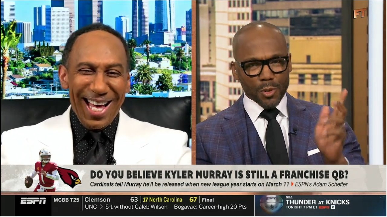 Kyler Murray is going to Vikings! - Stephen A. on Murray released by Cardinals after 7 seasons