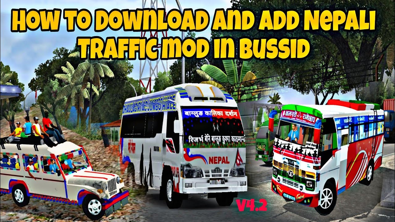 How to download & add Nepali traffic mod in Bus simulator Indonesia Full tutorial in Nepali V4.2 .
