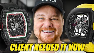 CLIENT FLIES IN FOR RICHARD MILLE RM 67-02