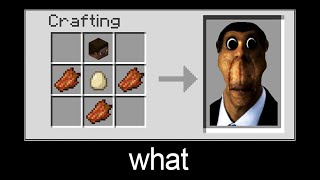 Minecraft wait what meme part 304 (Crafting Obunga Nextbot)