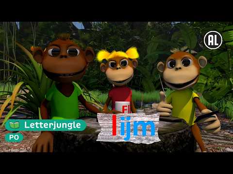 De letter l: lijm | groep 1-2 | Letterjungle | Schooltv