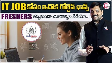 CODEGNAN : How to crack an IT JOB | Freshers Must watch the Video @Codegnan @sumantvmoneycoach