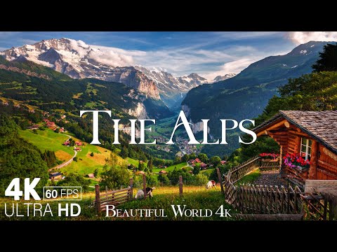 The Alps 4K - A Visual Journey Through Majestic Mountains and Stunning Landscapes - Calming Music