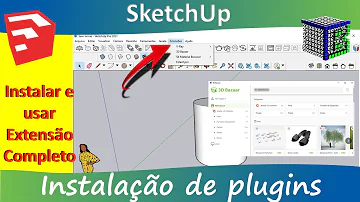 O que é extensão SketchUp?