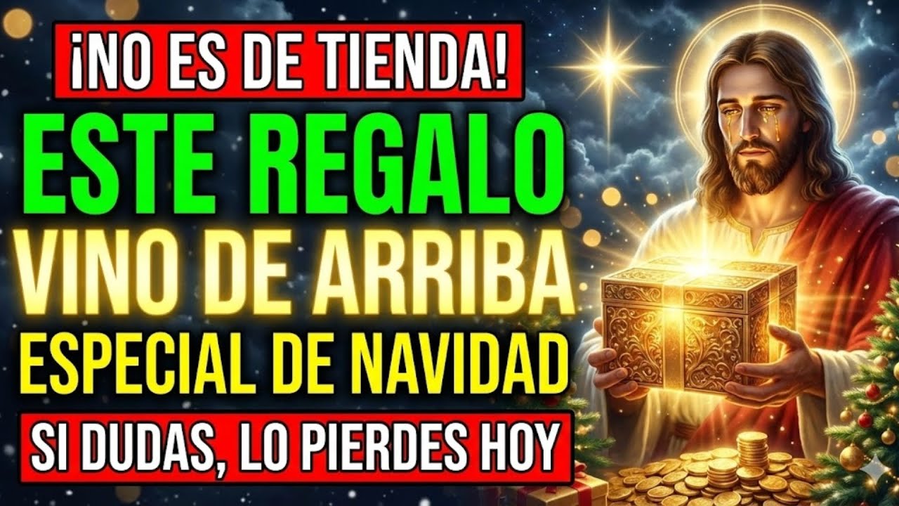 DIOS DICE: No compré tu regalo en una tienda... lo bajé del Cielo y es ORO.