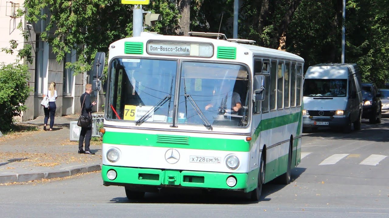 Mercedes Benz-O305 || Х 728 ЕМ 96 || 90 маршрут || г.Екатеринбург ||