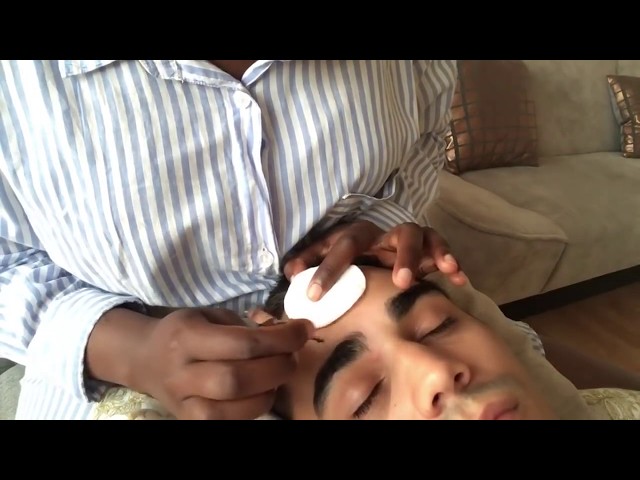 My 1st ASMR Eyebrow tweezing | trimming sounds - personal attention - deep Eyebrow massage! [HD]