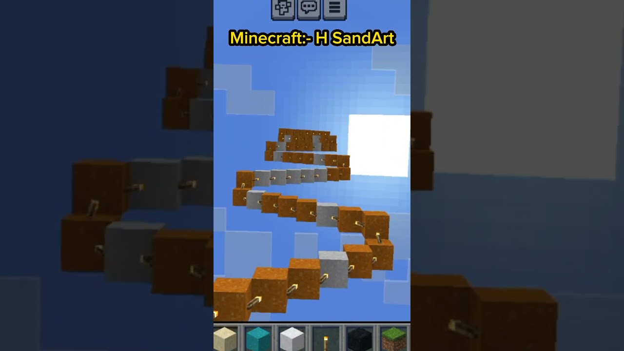 Satisfying Minecraft Falling Sand Art -  Steve Sandart 🌚 