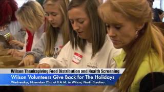 WILSON OIC Thanksgiving Food Distribution and Health Service for 2016