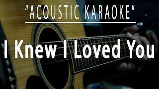 I knew I loved you - Savage Garden (Acoustic karaoke)