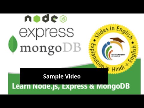 Learn NodeJS, Express and MongoDB Explanation in Hindi