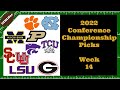 2022 Conference Championship Game &amp; Spread Picks | College Football Week 14