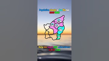 Population change in San Marino 2000-2025 #map #geoportal #mapping #mapguide #geography #europe