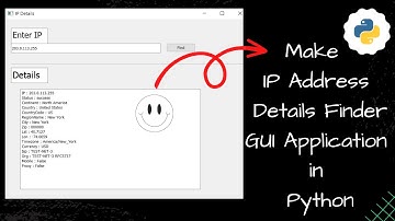 Make ip finder GUI application in python || Python language project