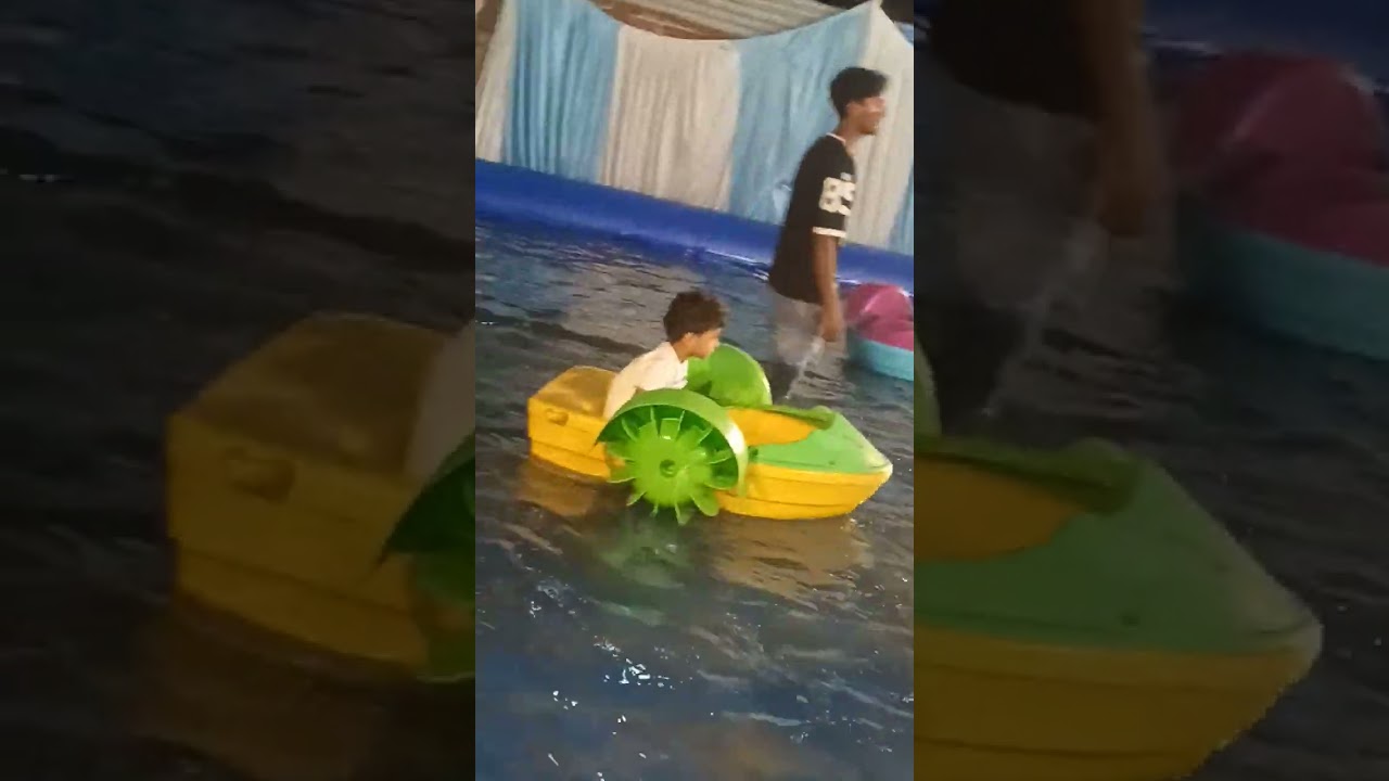 baby enjoying in boat 