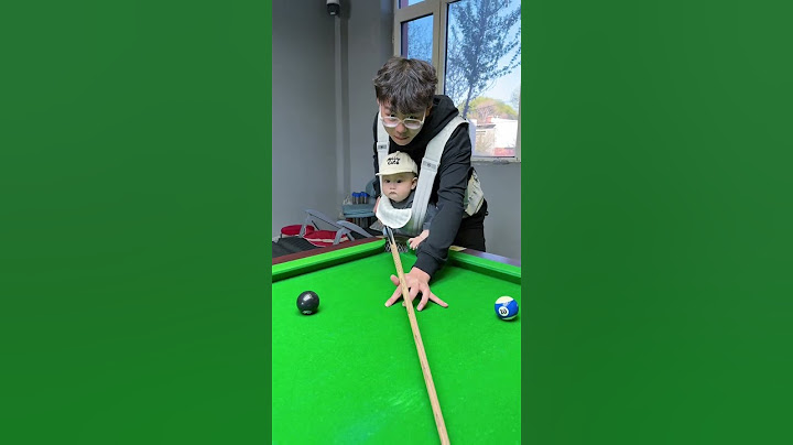 See how I hit this shot #Human cub #Billiards #Showing out the human cubs that are getting better v