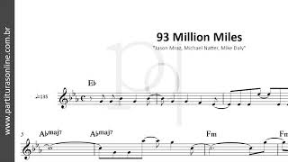 93 Million Miles ♪ Jason Mraz | Partitura