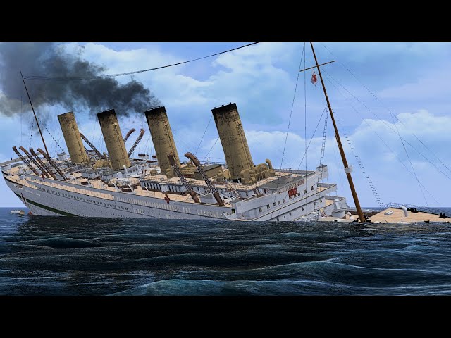 H.M.H.S. Britannic Final Plunge Animation class=