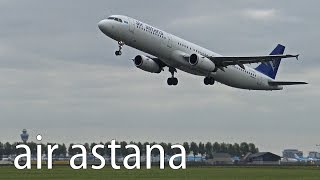 Air Astana Airbus A321 Takeoff at Amsterdam to Atyrau | 15.05.2015