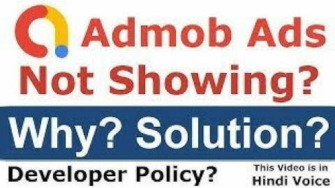 Why Admob Ads not showing and Its Solution | Admob & App Developer Policy in Hindi (FRIST ONLINE)