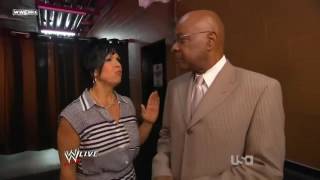 Kelly Kelly Vs Vickie Guerrero Teddy Long Segment Backstage