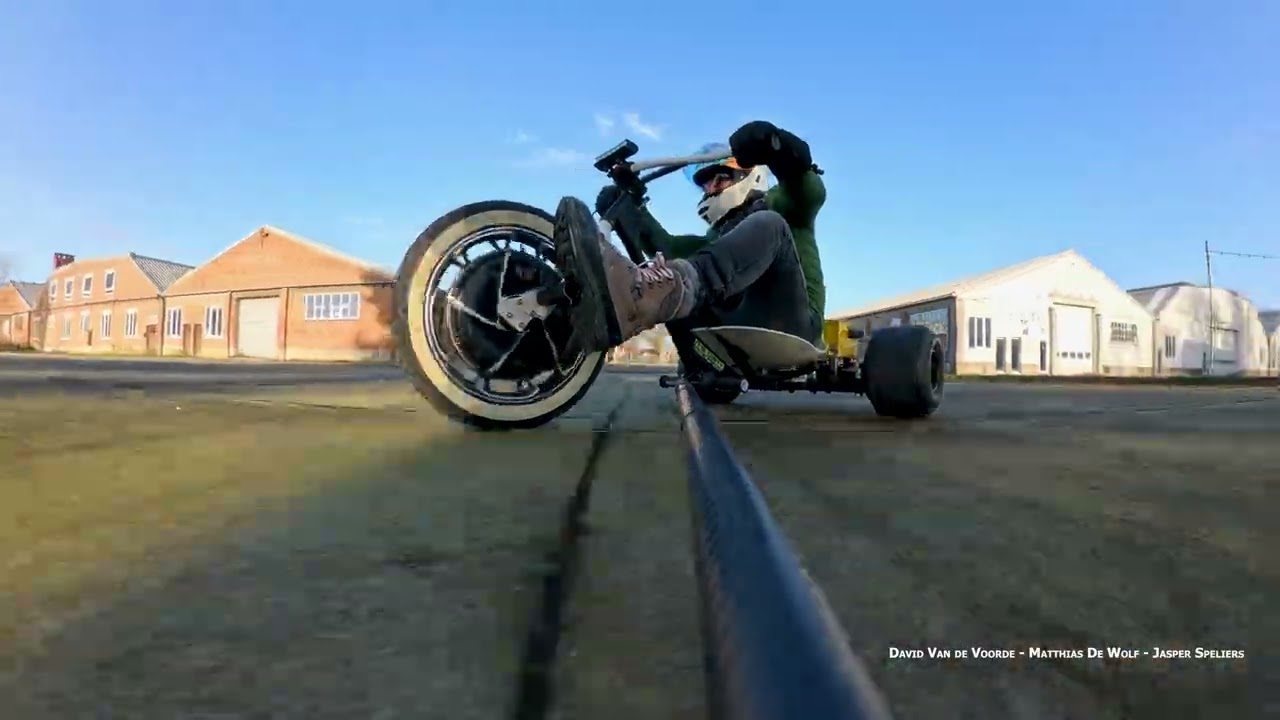 Electric Drift Trike front wheel drive - YouTube