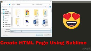 How to create html page in sublime