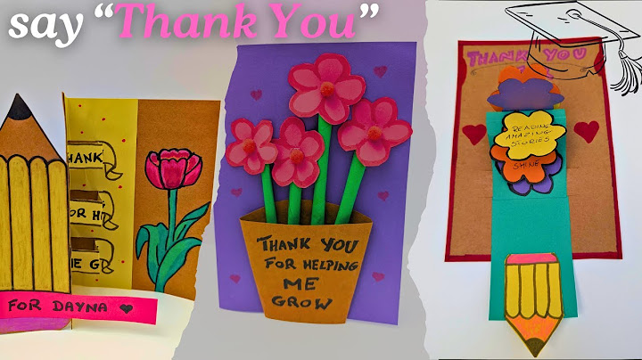 4 Easy Teacher's Gifts /Cards 🎁✂️ Say 'Thank You' in a Special Way 💌