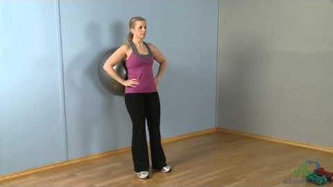 Wall Squat with Stability Ball, How to do the Wall Squat exercise with Stability Ball | healthspanMD