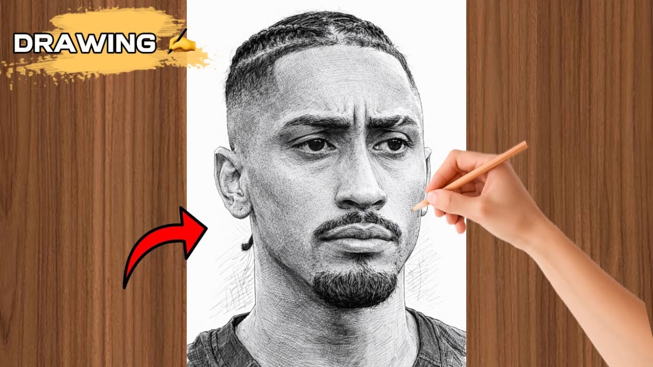 How to draw Raphinha 🤔