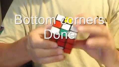 Rubiks Cube 3x3 Corners First