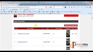 Phần 3: Xây dựng website quản lý bán hàng đơn giản bằng PHP ( Hiển thị danh sách sản phẩm )