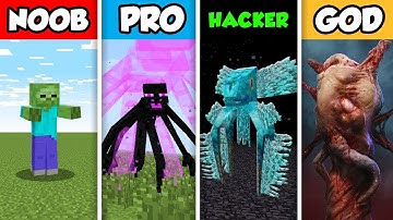 Minecraft NOOB vs. PRO vs. HACKER vs GOD: CRAZY MUTANT MOB EVOLUTION in Minecraft! (Animation)