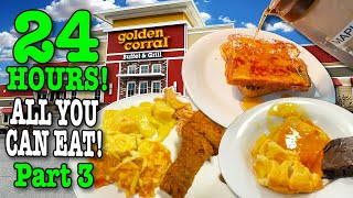 Eating at Golden Corral for 24 HOURS • Stealth Camping • Part 3