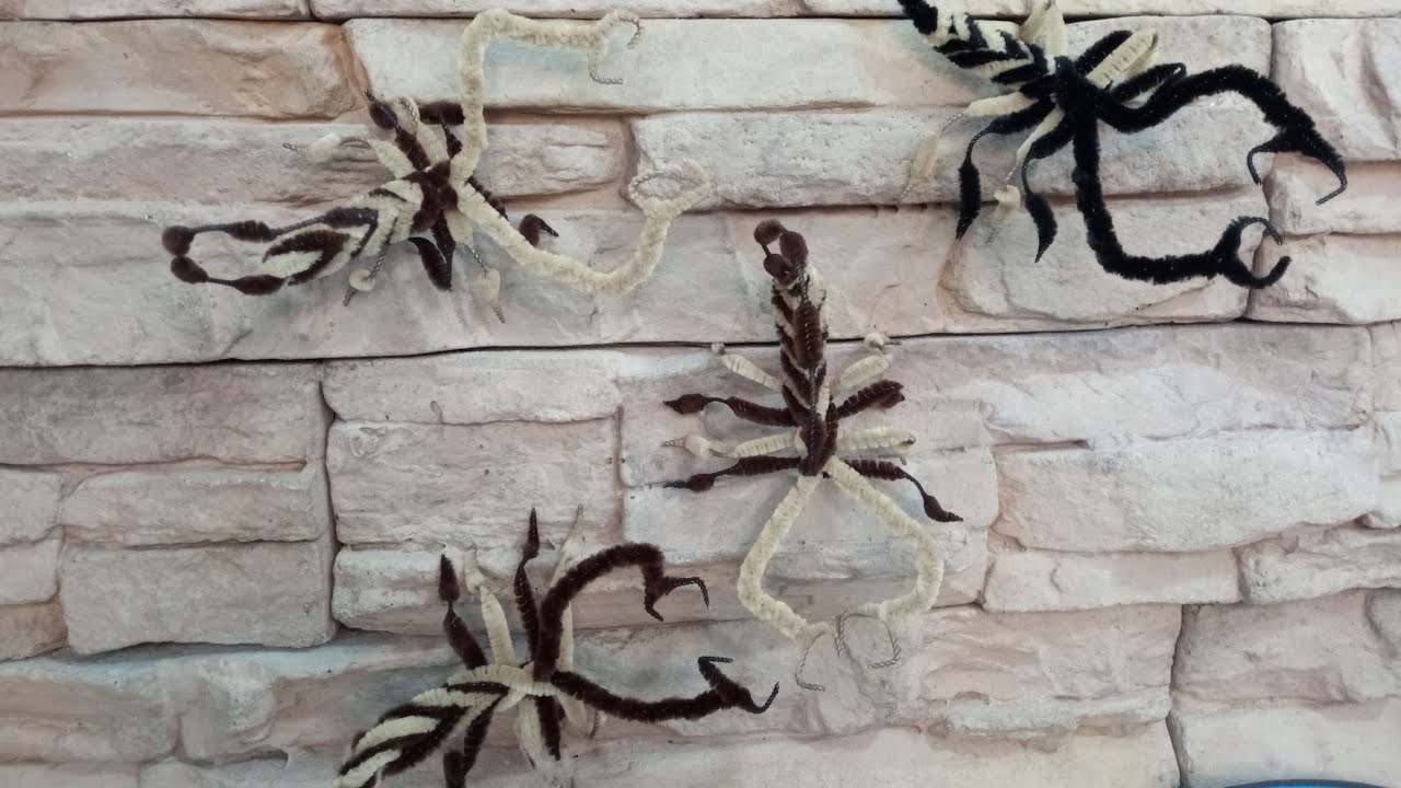 ¿Cómo hacer un Escorpión con chelines o limpiapipas?