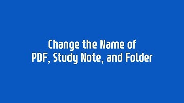 [Flexcil Tutorial] Change the name of documents
