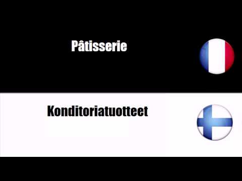 Ranskan sanastoa # Teema = Leivät ja suolaiset leivonnaiset. 