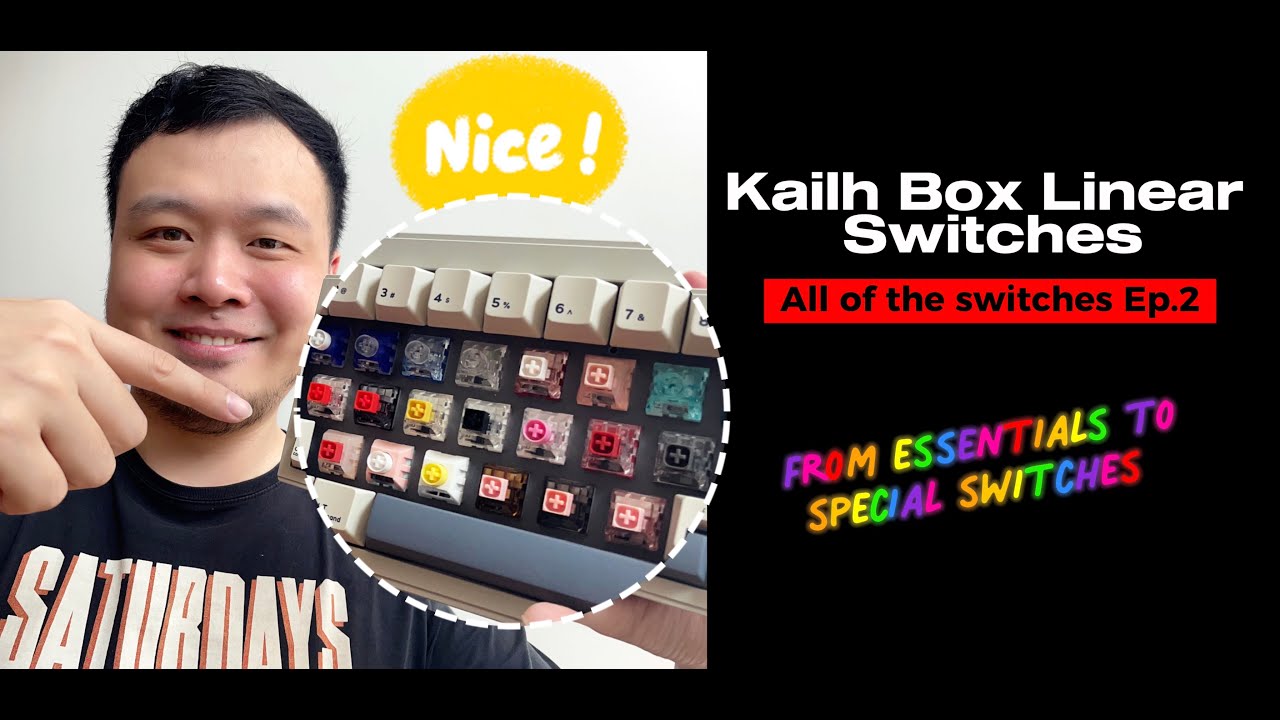 Kailh Box Linear switches (21 different switch sound test & review